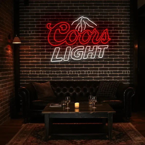 vibrant neon coors light sign for stylish bar decor latest model.webp