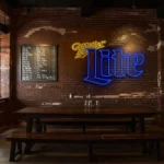 vibrant neon miller lite sign design for perfect home bar decor best selling.webp
