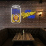 vibrant neon signs celebrate miller lite with style and elegance best selling.webp