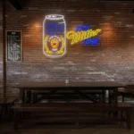 vibrant neon signs celebrate miller lite with style and elegance best selling.webp