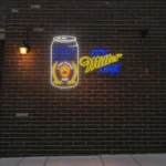 vibrant neon signs celebrate miller lite with style and elegance best selling.webp