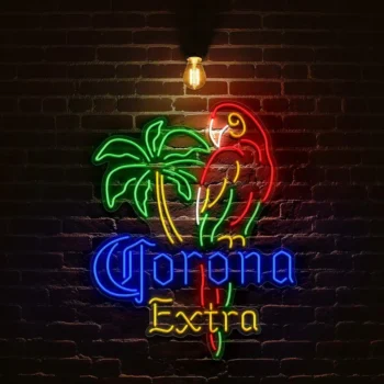 vibrant neon signs explore the colorful corona extra design best selling.webp
