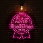 vibrant pabst blue ribbon neon sign for beer lovers and collectors best selling.webp