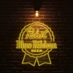 vibrant pabst blue ribbon neon sign for beer lovers and collectors best selling.webp