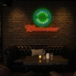 vibrant seattle mariners neon sign art for sports bar decoration best selling.webp