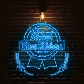 vintage neon pabst blue ribbon beer sign for home bar decor best selling.webp